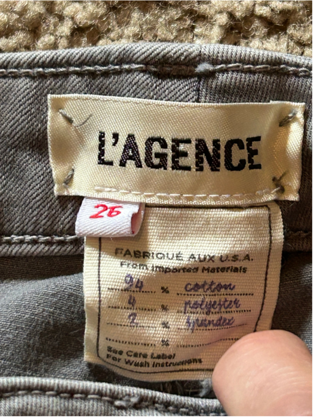 Girls L'Agence Skinny Jeans Size 26 Grey - Picture 3 of 11